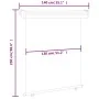 Red balcony side awning 140x250 cm by , Umbrellas - Ref: Foro24-48427, Price: 62,39 €, Discount: %