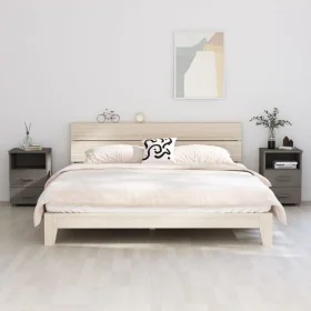 2 HAMAR solid pine light gray bedside tables 40x35x62 cm by vidaXL, Nightstands - Ref: Foro24-340419, Price: 118,74 €, Discou...