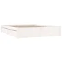Weißer Bettrahmen mit Schubladen 120x200 cm von , Betten und Lattenroste - Ref: Foro24-3103509, Preis: 233,74 €, Rabatt: %