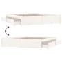 Weißer Bettrahmen mit Schubladen 120x200 cm von , Betten und Lattenroste - Ref: Foro24-3103509, Preis: 233,74 €, Rabatt: %