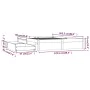 Weißer Bettrahmen mit Schubladen 120x200 cm von , Betten und Lattenroste - Ref: Foro24-3103509, Preis: 233,74 €, Rabatt: %