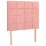 Box spring bed with pink velvet mattress 80x200 cm by , Beds and slatted bases - Ref: Foro24-3129182, Price: 351,94 €, Discou...