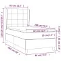 Box spring bed with pink velvet mattress 80x200 cm by , Beds and slatted bases - Ref: Foro24-3129182, Price: 351,94 €, Discou...