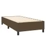 Box spring bed mattress LED lights dark brown fabric 100x200cm by , Beds and slatted bases - Ref: Foro24-3138296, Price: 374,...