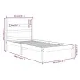 Solid wood bed frame 90x190 cm by , Beds and slatted bases - Ref: Foro24-3104898, Price: 76,86 €, Discount: %