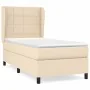 Boxspringbett mit cremefarbener Stoffmatratze 90x200 cm von , Betten und Lattenroste - Ref: Foro24-3127938, Preis: 333,63 €, ...