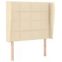 Box spring bed with cream fabric mattress 90x190 cm by , Beds and slatted bases - Ref: Foro24-3127930, Price: 365,77 €, Disco...
