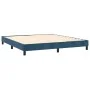 Cama box spring con colchón terciopelo azul oscuro 160x200 cm de , Camas y somieres - Ref: Foro24-3131091, Precio: 488,56 €, ...