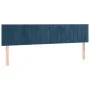 Cama box spring con colchón terciopelo azul oscuro 160x200 cm de , Camas y somieres - Ref: Foro24-3131091, Precio: 488,56 €, ...