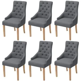 6 Esszimmerstühle aus dunkelgrauem Stoff von vidaXL, Essstühle - Ref: Foro24-274424, Preis: 812,06 €, Rabatt: %