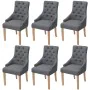 6 Esszimmerstühle aus dunkelgrauem Stoff von vidaXL, Essstühle - Ref: Foro24-274424, Preis: 824,41 €, Rabatt: %