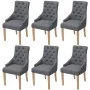 Dining chairs, 6 units, dark gray fabric. by vidaXL, dining chairs - Ref: Foro24-274424, Price: 812,06 €, Discount: %