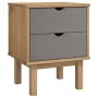 OTTA bedside table in brown and gray pine wood 45x39x57 cm by vidaXL, Nightstands - Ref: Foro24-348577, Price: 61,94 €, Disco...