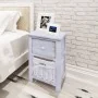 Mesitas de noche 2 unidades madera blanca de vidaXL, Mesitas de noche - Ref: Foro24-242867, Precio: 104,51 €, Descuento: %