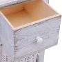 Mesitas de noche 2 unidades madera blanca de vidaXL, Mesitas de noche - Ref: Foro24-242867, Precio: 104,51 €, Descuento: %