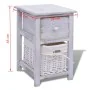 Mesitas de noche 2 unidades madera blanca de vidaXL, Mesitas de noche - Ref: Foro24-242867, Precio: 104,51 €, Descuento: %