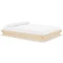Solid wood bed frame 140x190 cm by , Beds and slatted bases - Ref: Foro24-819952, Price: 219,93 €, Discount: %
