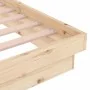 Solid wood bed frame 140x190 cm by , Beds and slatted bases - Ref: Foro24-819952, Price: 219,93 €, Discount: %