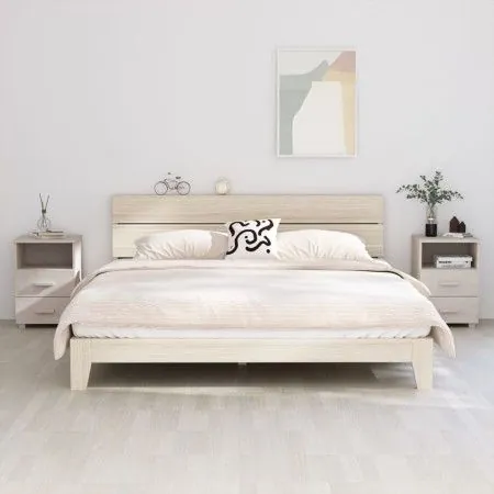 HAMAR bedside tables 2 pcs solid white pine 40x35x62 cm by vidaXL, Nightstands - Ref: Foro24-340417, Price: 96,27 €, Discount: %
