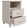 HAMAR bedside tables 2 pcs solid white pine 40x35x62 cm by vidaXL, Nightstands - Ref: Foro24-340417, Price: 96,27 €, Discount: %