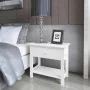 White wooden nightstand by vidaXL, Nightstands - Ref: Foro24-242870, Price: 51,55 €, Discount: %