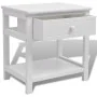Mesita de noche de madera blanca de vidaXL, Mesitas de noche - Ref: Foro24-242870, Precio: 51,55 €, Descuento: %