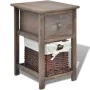 Brauner Nachttisch aus Holz von vidaXL, Nachttische - Ref: Foro24-242868, Preis: 57,84 €, Rabatt: %