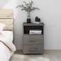 HAMAR bedside table solid pine wood light gray 40x35x62 cm by vidaXL, Nightstands - Ref: Foro24-340415, Price: 71,33 €, Disco...
