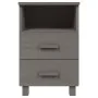 HAMAR Nachttisch aus massivem Kiefernholz hellgrau 40x35x62 cm von vidaXL, Nachttische - Ref: Foro24-340415, Preis: 71,35 €, ...