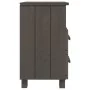 HAMAR Nachttisch aus massivem Kiefernholz hellgrau 40x35x62 cm von vidaXL, Nachttische - Ref: Foro24-340415, Preis: 71,35 €, ...