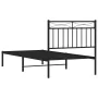 Bettgestell mit schwarzem Metallkopfteil 90x200 cm von , Betten und Lattenroste - Ref: Foro24-373684, Preis: 65,76 €, Rabatt: %