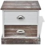Brown and white bedside tables, 2 units by vidaXL, Nightstands - Ref: Foro24-242885, Price: 82,63 €, Discount: %
