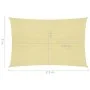 Beige HDPE sail awning 160 g/m² 2x2.5 m by , Umbrellas - Ref: Foro24-311116, Price: 21,90 €, Discount: %