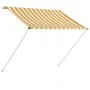 Toldo retráctil amarillo y blanco 100x150 cm de , Toldos - Ref: Foro24-145890, Precio: 34,79 €, Descuento: %