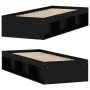 Schwarzer Bettrahmen 75x190 cm von , Betten und Lattenroste - Ref: Foro24-3203846, Preis: 108,44 €, Rabatt: %