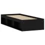 Schwarzer Bettrahmen 75x190 cm von , Betten und Lattenroste - Ref: Foro24-3203846, Preis: 108,44 €, Rabatt: %