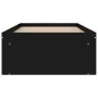 Schwarzer Bettrahmen 75x190 cm von , Betten und Lattenroste - Ref: Foro24-3203846, Preis: 108,44 €, Rabatt: %