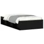 Estructura de cama negra 90x200 cm de , Camas y somieres - Ref: Foro24-3203825, Precio: 118,52 €, Descuento: %