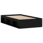 Estructura de cama negra 90x200 cm de , Camas y somieres - Ref: Foro24-3203825, Precio: 118,52 €, Descuento: %