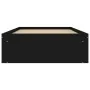Estructura de cama negra 90x200 cm de , Camas y somieres - Ref: Foro24-3203825, Precio: 118,52 €, Descuento: %