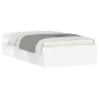 White bed frame 90x190 cm by , Beds and slatted bases - Ref: Foro24-3203838, Price: 127,81 €, Discount: %