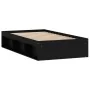 Estructura de cama negra 90x200 cm de , Camas y somieres - Ref: Foro24-3203825, Precio: 118,52 €, Descuento: %