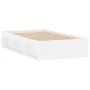 White bed frame 90x190 cm by , Beds and slatted bases - Ref: Foro24-3203838, Price: 127,81 €, Discount: %