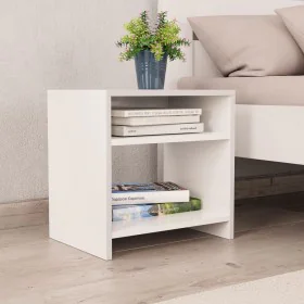 Mesita de noche madera contrachapada blanco 40x30x40 cm de vidaXL, Mesitas de noche - Ref: Foro24-800009, Precio: 32,62 €, De...