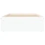 Weißer Bettrahmen 90x190 cm von , Betten und Lattenroste - Ref: Foro24-3203838, Preis: 129,59 €, Rabatt: %