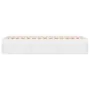 White bed frame 90x190 cm by , Beds and slatted bases - Ref: Foro24-3203838, Price: 127,81 €, Discount: %