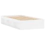 White bed frame 90x190 cm by , Beds and slatted bases - Ref: Foro24-3203838, Price: 127,81 €, Discount: %