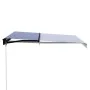 Blue and white retractable manual awning 350x250 cm by vidaXL, Awnings - Ref: Foro24-3055188, Price: 266,82 €, Discount: %