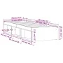 Betongrauer Bettrahmen 75x190 cm von , Betten und Lattenroste - Ref: Foro24-3203848, Preis: 113,07 €, Rabatt: %
