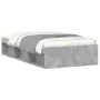 Concrete gray bed frame 90x190 cm by , Beds and slatted bases - Ref: Foro24-3203841, Price: 106,23 €, Discount: %